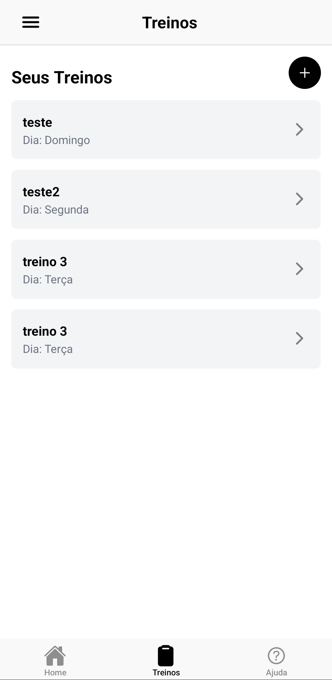 Tela 1 do LockFit