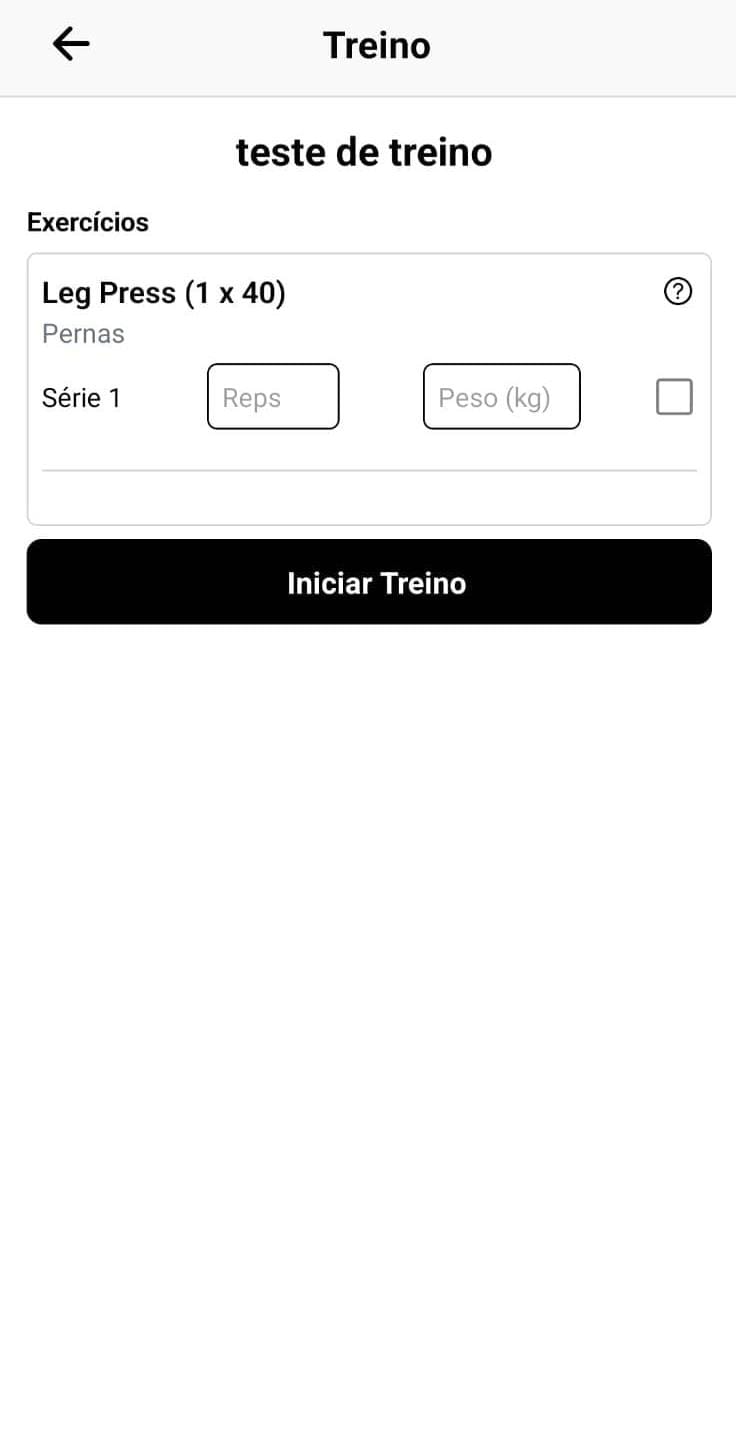 Tela 2 do LockFit